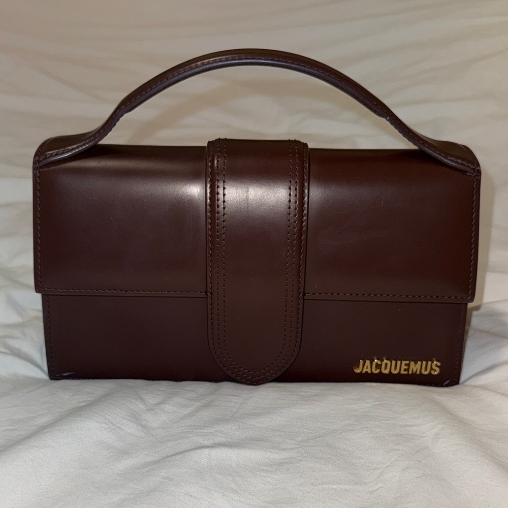 Jacquemus Chocolate Leather Clutch